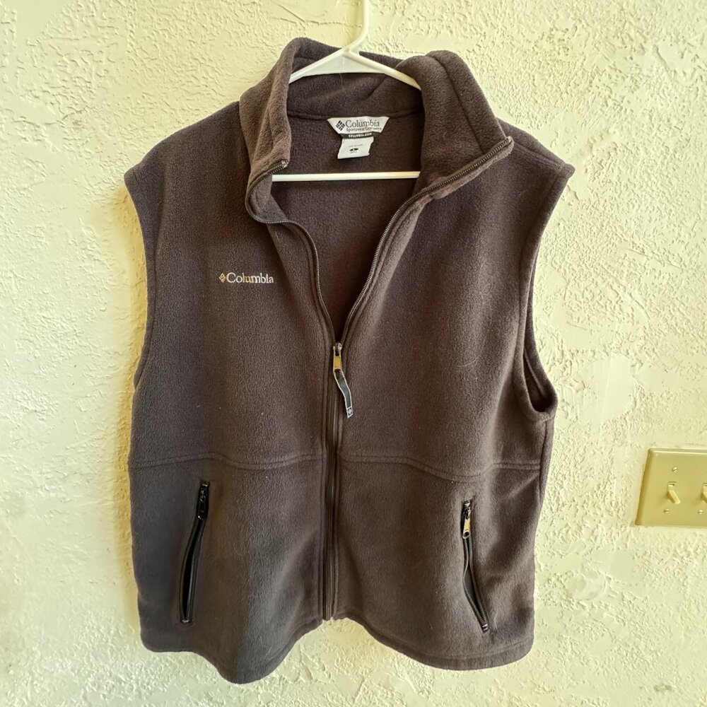 Columbia Black Men's Fleece Vest Size Large